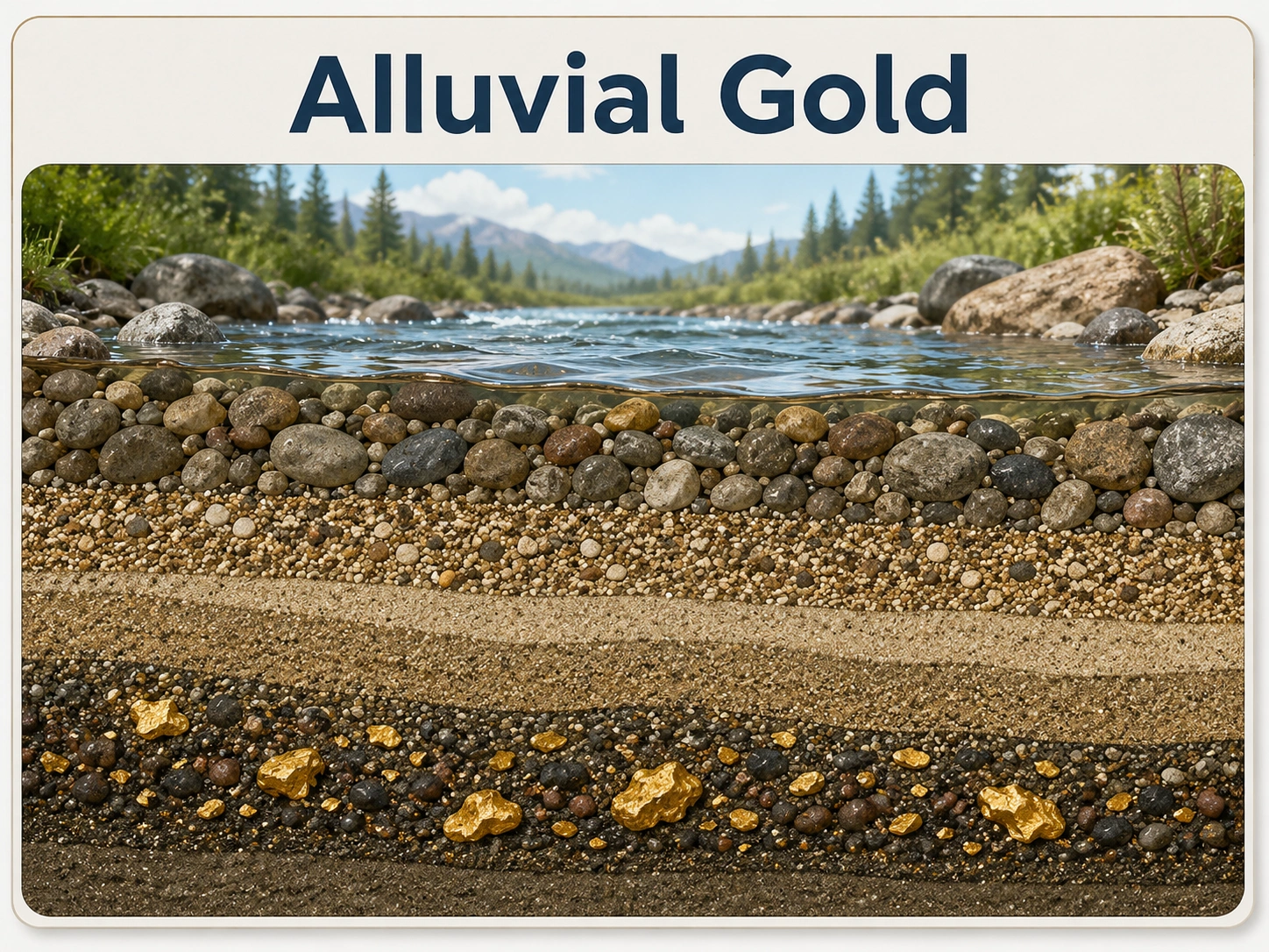 Alluvial gold